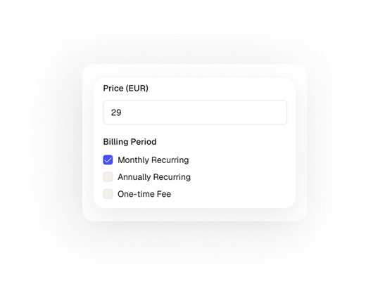 Offerings configuration